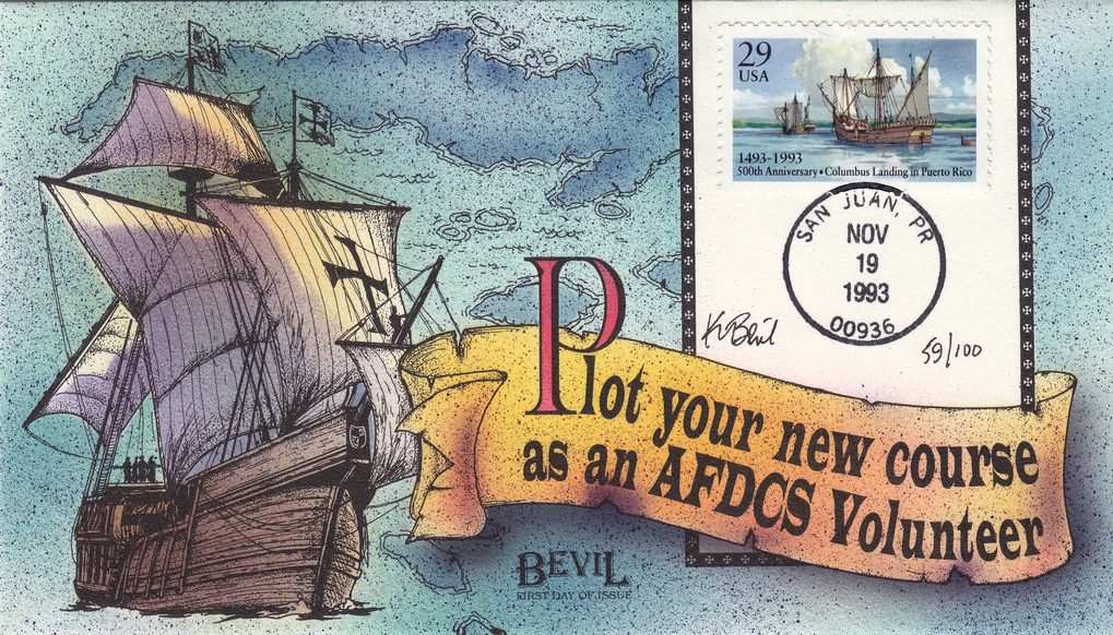 Columbus Landing in Puerto Rico by Bevil