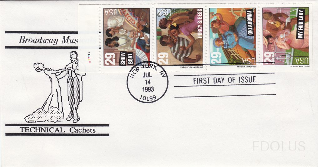 Broadway Musicals Booklet Pane