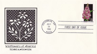1992 Fireweed Wildflowers Stamp First Day Cover