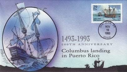 Columbus Landing in Puerto Rico