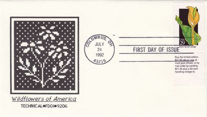 Yellow Skunk Cabbage - 1992 Wildflowers of America Series