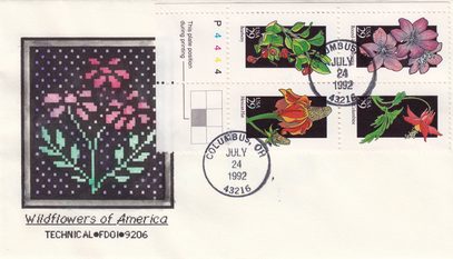 1992 Wildflowers of America - Pixelated Bouquet Design