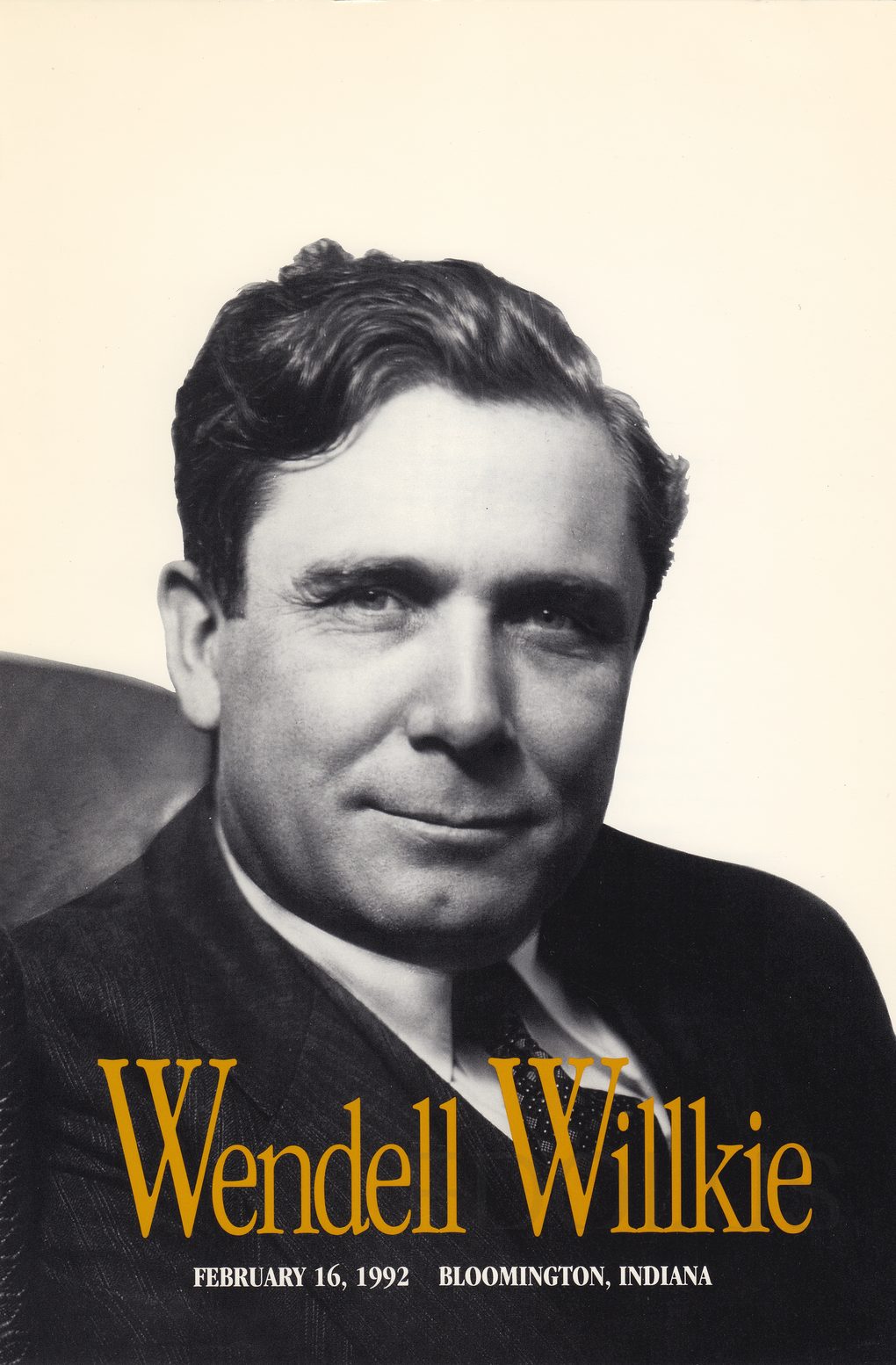 Wendell Willkie Ceremony Program