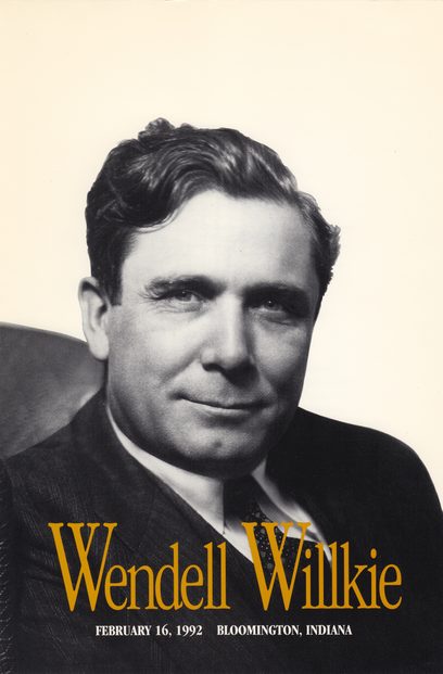 Wendell Willkie Ceremony Program