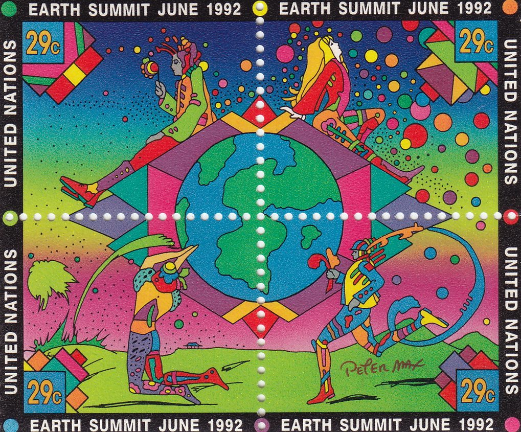 Peter Max 1992 Earth Summit New York