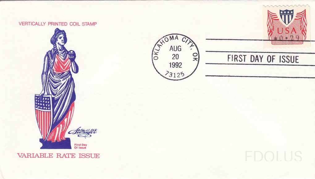 Vertically Printed Coil Stamp