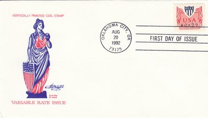 Vertically Printed Coil Stamp