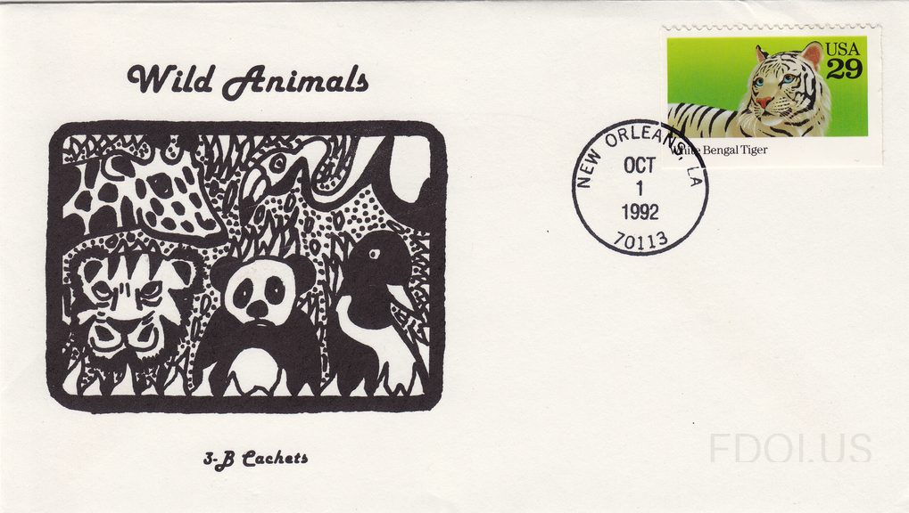 Wild Animals White Bengal Tiger