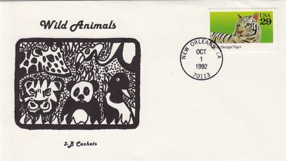 Wild Animals White Bengal Tiger