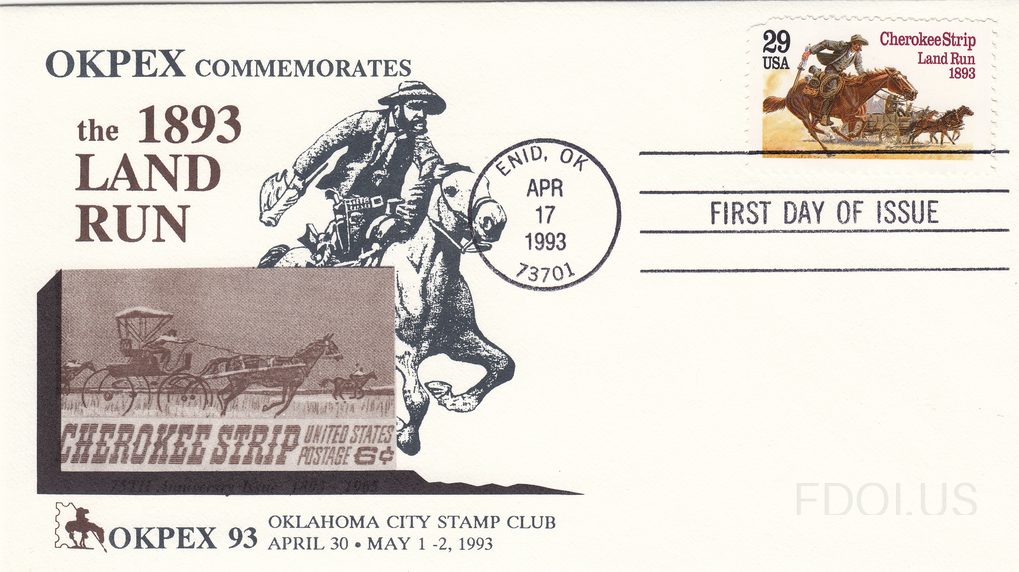 OKPEX 93 1893 Land Run