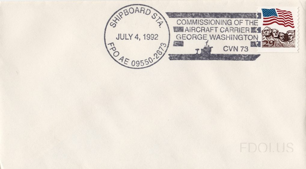 Commissioning of the Aircraft Carrier George Washington