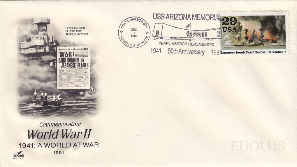 Pearl Harbor 50th Anniversary USS Arizona