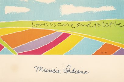 Love is care and to let be.