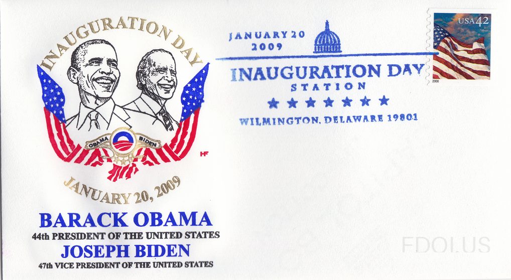 Obama 2009 Wilmington Inaugural Cover