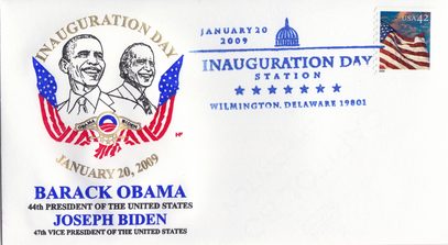 Obama 2009 Wilmington Inaugural Cover