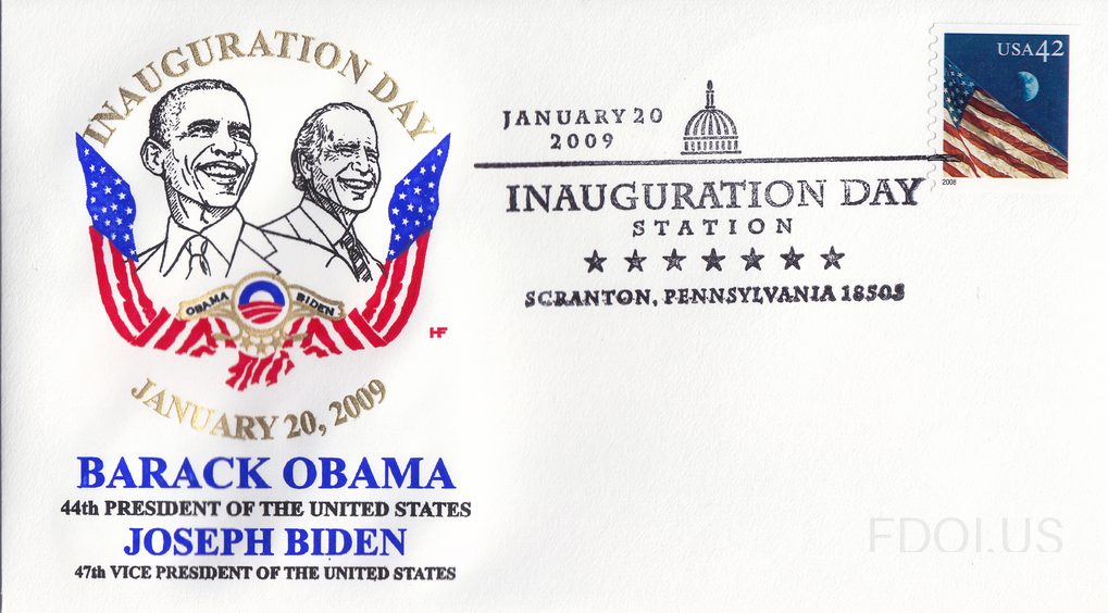 Obama 2009 Scranton Inaugural Cover