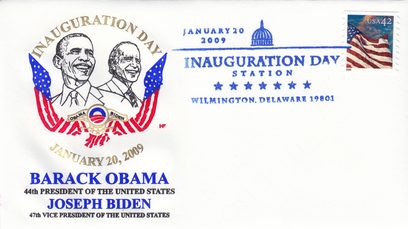 Obama 2009 Wilmington Inaugural Cover