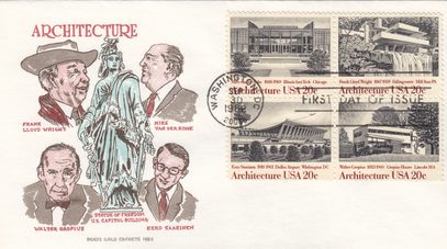 20c American Architecture block