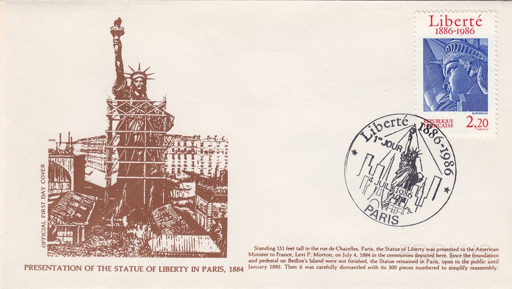 Statue of Liberty Paris Set of Four