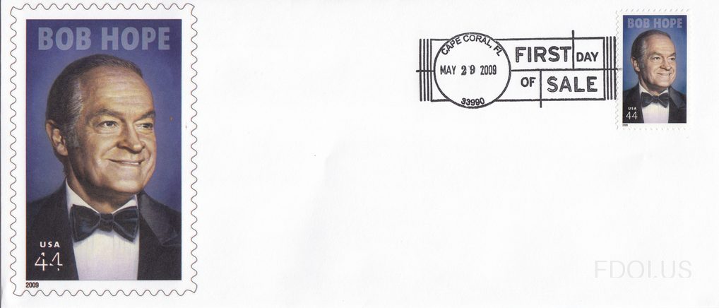 Bob Hope cachet by Cape Coral Post Office