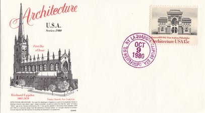 LaGuardia AIrport Station unofficial cancel for American Architecture 1980