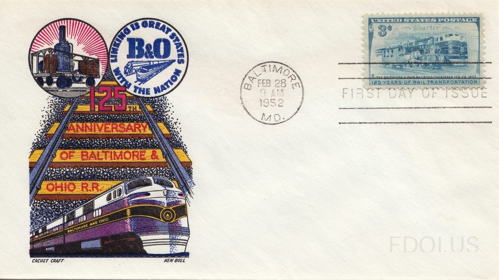 125th Anniversary of Rail Transporation and the Baltimore and Ohio Railroad