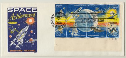 Space Achievement plate block