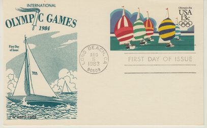Olympic Sailing Postal Card