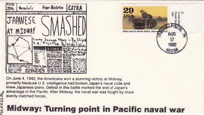 Midway Victory & North Africa Commemorative Cover