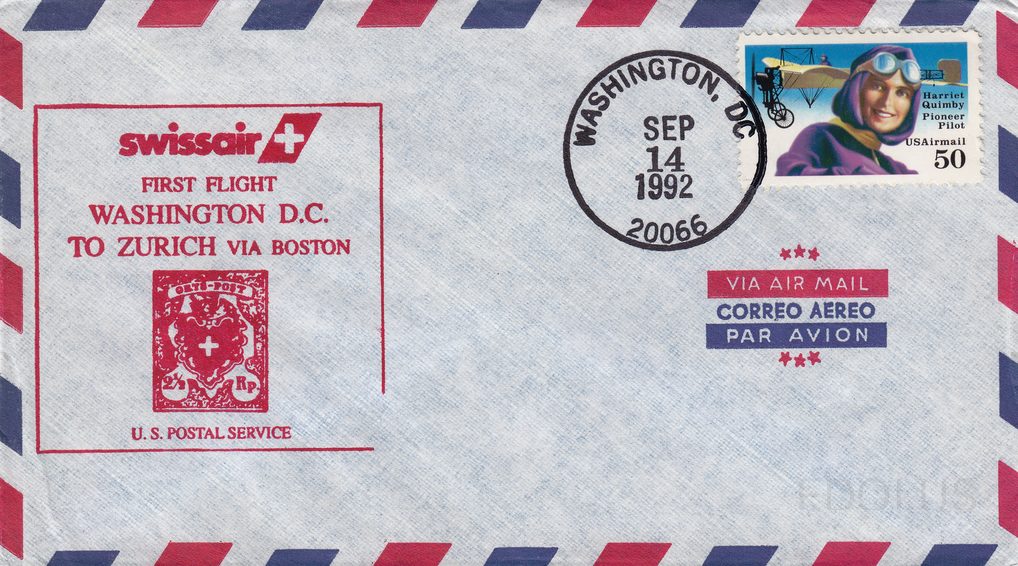 Swissair Washington DC to Zurich