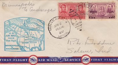 Minneapolis to Anchorage First Flight