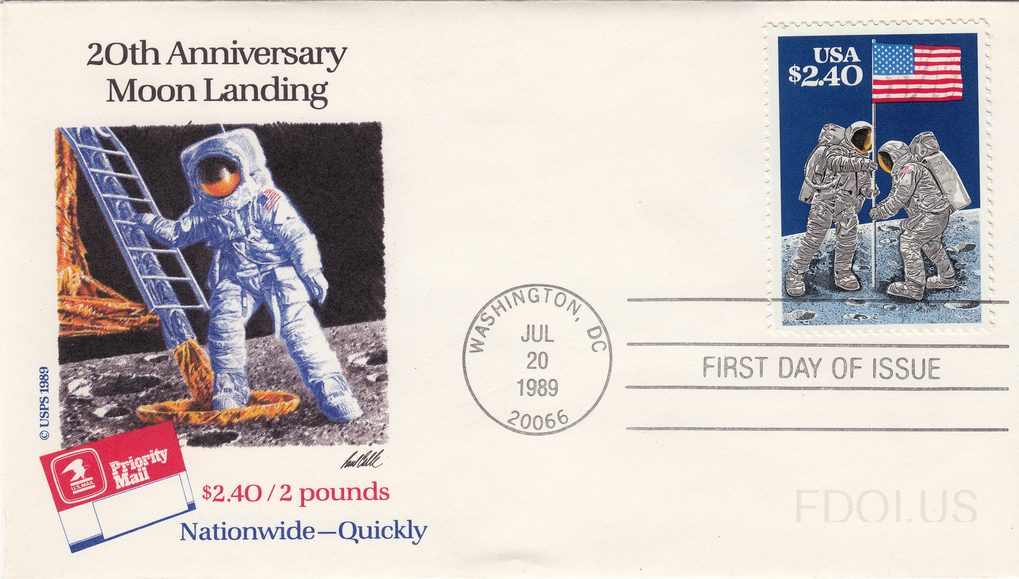 Moon Landing Priority Mail
