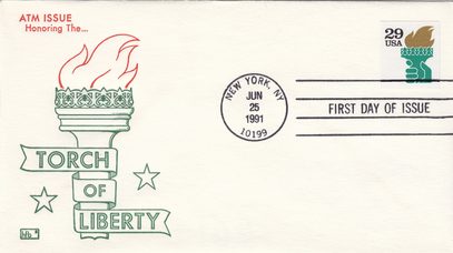 ATM Issue Honoring the Torch of Liberty