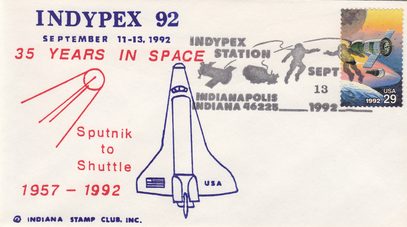 IndyPex 1992, 35 Years in Space. Sputnik to Shuttle.