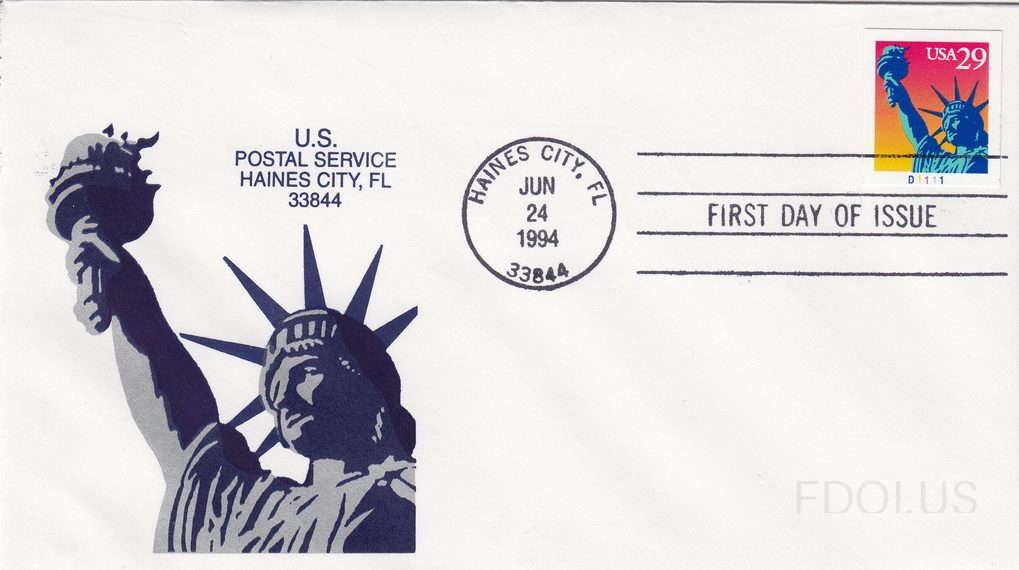 USPS Statue of Liberty plate number