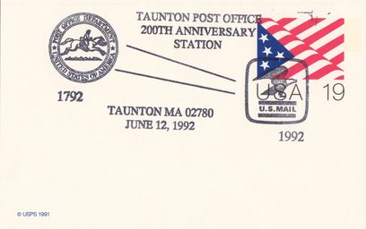 Taunton Post Office 200th Anniversary Station