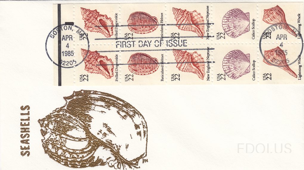 Seashells Booklet Pane