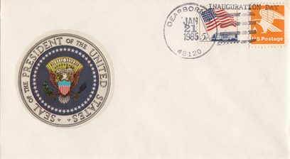 Ronald Reagan second term inauguration.