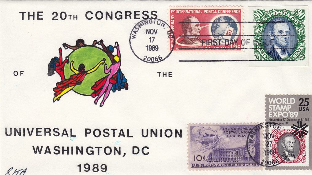 20th Congress Universal Postal Union 1989